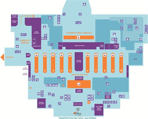 klia 2 map